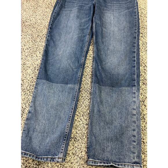 Ba&sh Colorblock Straight Leg Denim Jeans Women’s 3(L)Elevated Basic Capsule - Picture 11 of 12